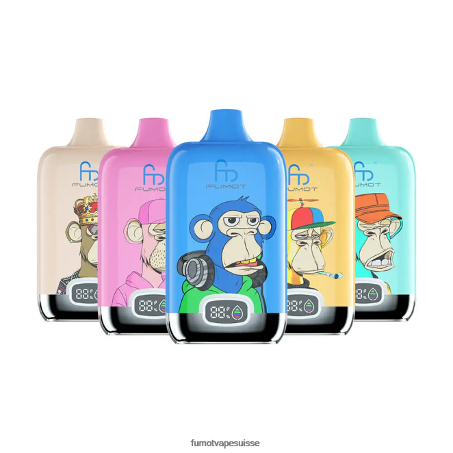 Fumot Digital Box 12000 Pod de vape jetable de 20 ml - (1 pièce) 24LD132 sucette glacée - Fumot Vape