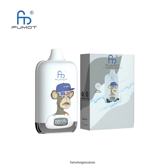 Fumot Digital Box 12000 Pod de vape jetable de 20 ml - (1 pièce) 24LD132 sucette glacée - Fumot Vape
