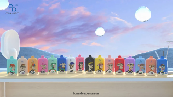 Fumot Digital Box 12000 vape pod jetable - 20ml (1 pièce) 24LD124 baie de cerise - Fumot Vape Nicotine
