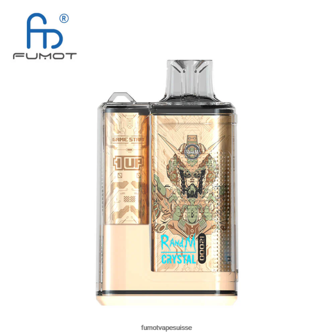 Fumot Crystal Boîte de vape jetable 12000 - 20ml (1 pièce) 24LD252 raisin d\'aloès - Fumot Vape