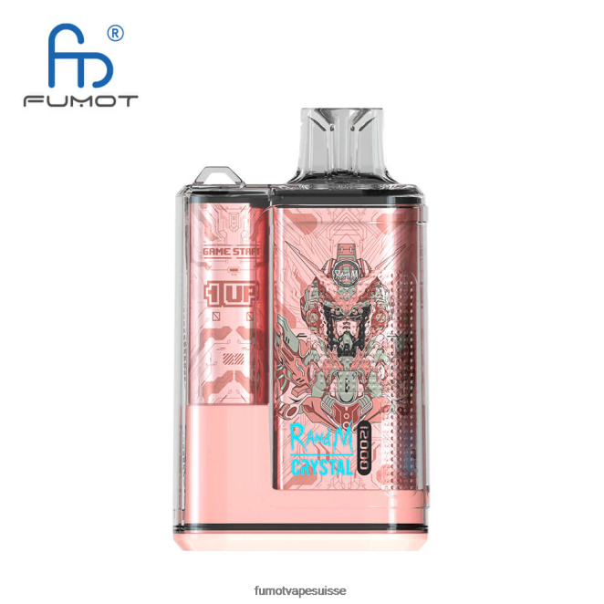 Fumot Crystal Boîte de vape jetable 12000 - 20ml (1 pièce) 24LD252 raisin d\'aloès - Fumot Vape