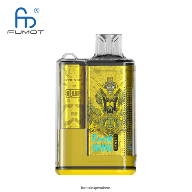 Fumot Crystal Boîte de vape jetable 12000 - 20ml (1 pièce) 24LD252 raisin d\'aloès - Fumot Vape