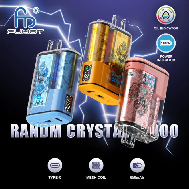 Fumot Crystal Boîte de vape jetable 12000 - 20ml (1 pièce) 24LD252 raisin d\'aloès - Fumot Vape