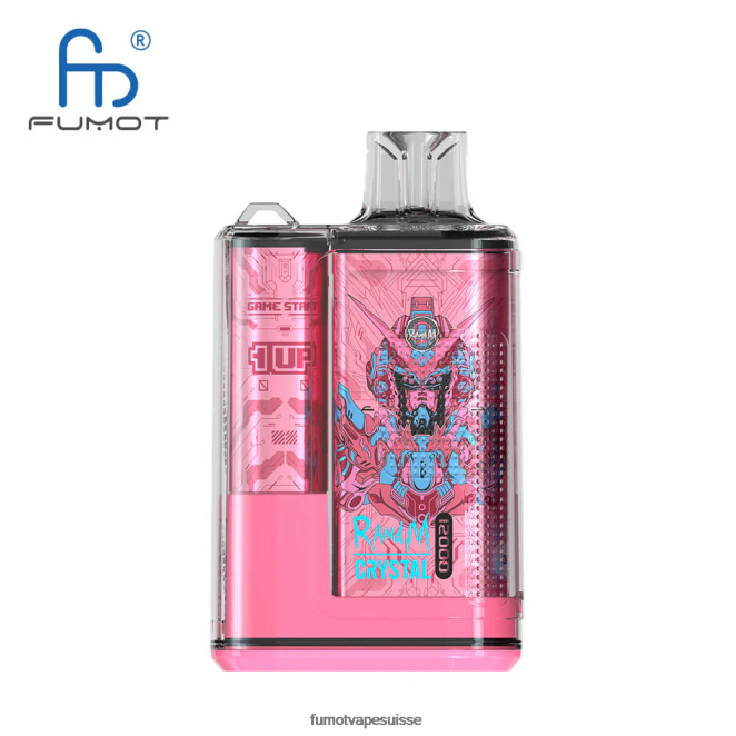 Fumot Crystal Boîte de vape jetable 12000 - 20ml (1 pièce) 24LD252 raisin d\'aloès - Fumot Vape