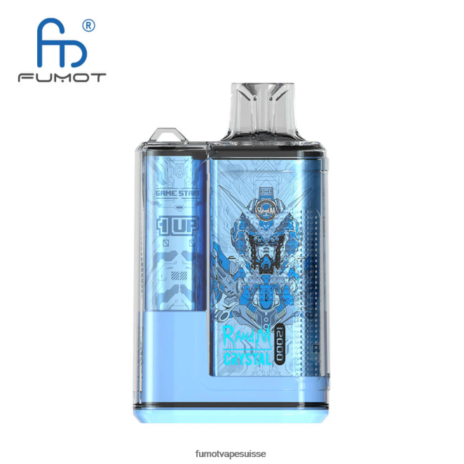 Fumot Crystal Boîte de vape jetable 12000 - 20ml (1 pièce) 24LD252 raisin d\'aloès - Fumot Vape