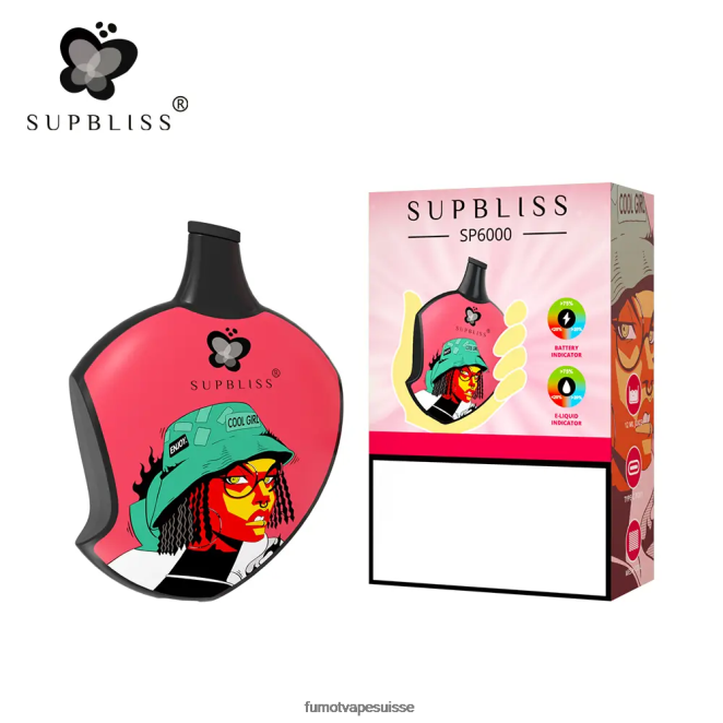 Fumot Supbliss Pod de vape jetable sp6000 - 12 ml (1 pièce) 24LD450 raisin d\'aloès - Fumot Vape Price