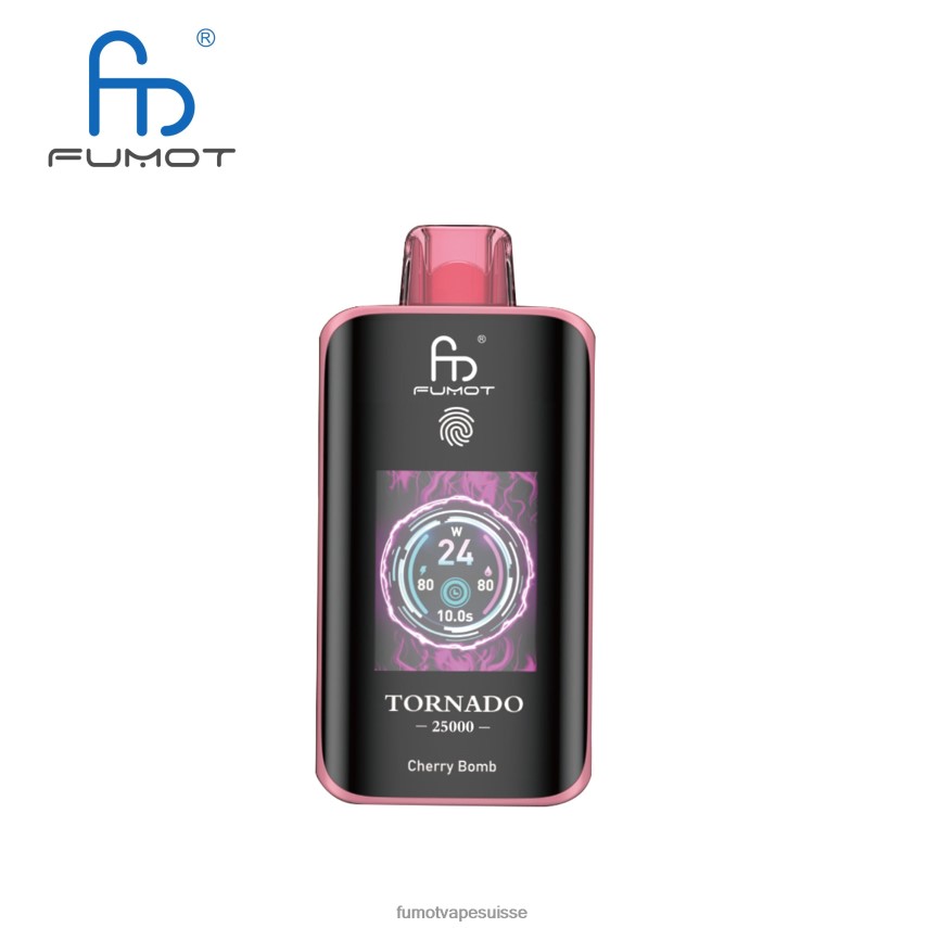 Fumot Vape - Fumot Tornado 25000 vapes jetables bombe cerise 4686224