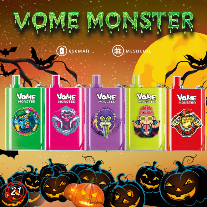 Fumot Vome Monster 10000 appareils à dosettes jetables - 20 ml (1 pièce) 24LD434 limonade rose - Fumot Vape Nicotine