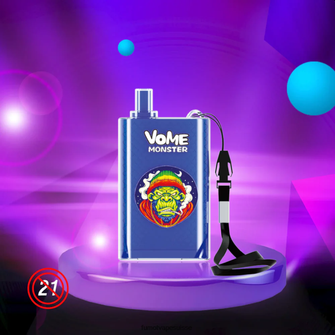 Fumot Vome Monster 10000 appareils à dosettes jetables - 20 ml (1 pièce) 24LD434 limonade rose - Fumot Vape Nicotine