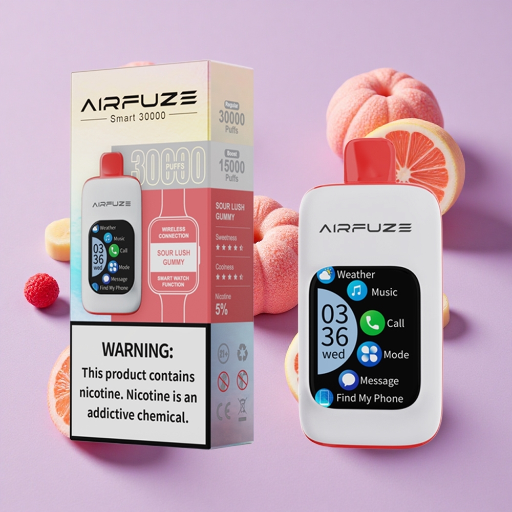 Bonbon Acidulé Juteux AirFuze Smart 30000 Puffs 5% Nicotine vente en gros Suisse