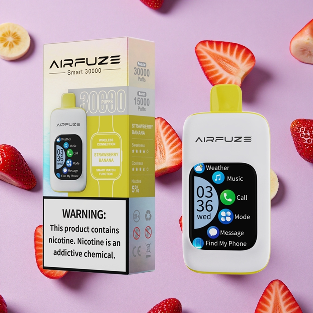 Fraise Banane AirFuze Smart 30000 Puffs 5% Nicotine vente en gros Suisse