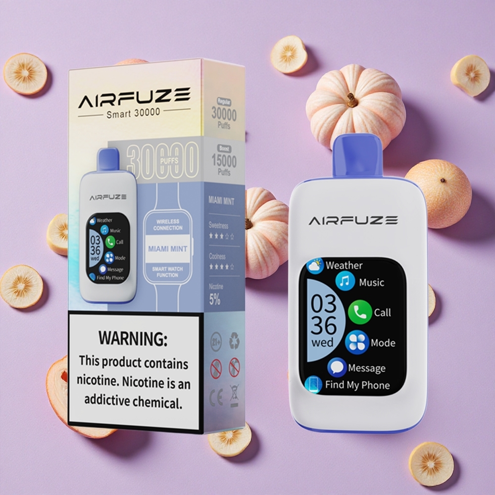 Menthe Miami AirFuze Smart 30000 Puffs 5% Nicotine vente en gros Suisse