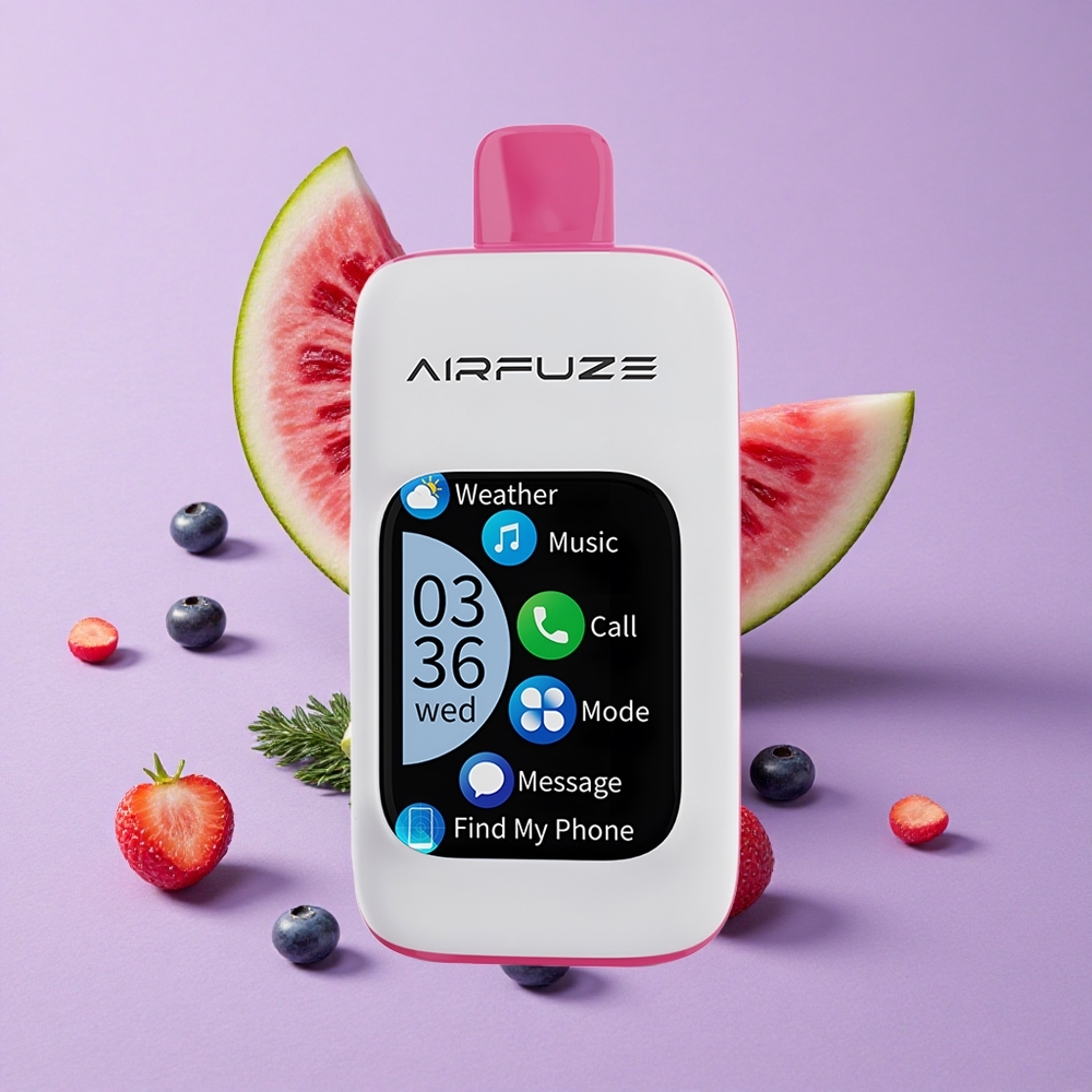 Myrtille Pastèque AirFuze Smart 30000 Puffs 5% TFT vente en gros Suisse