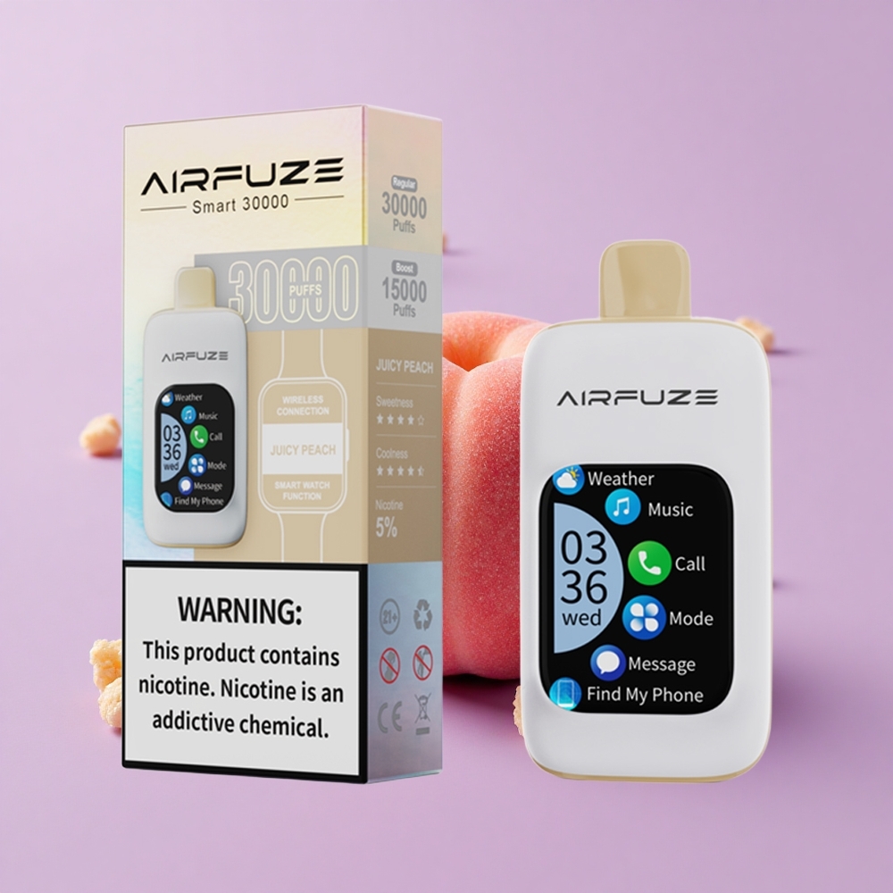 Pêche Juteuse AirFuze Smart 30000 Puffs Écran Tactile vente en gros Suisse