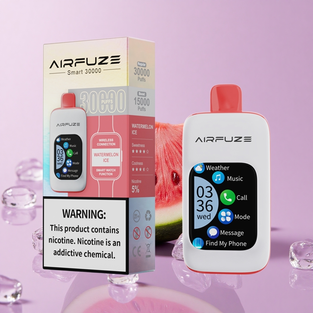 Pastèque Glacée AirFuze Smart 30000 Puffs 5% Nicotine vente en gros Suisse