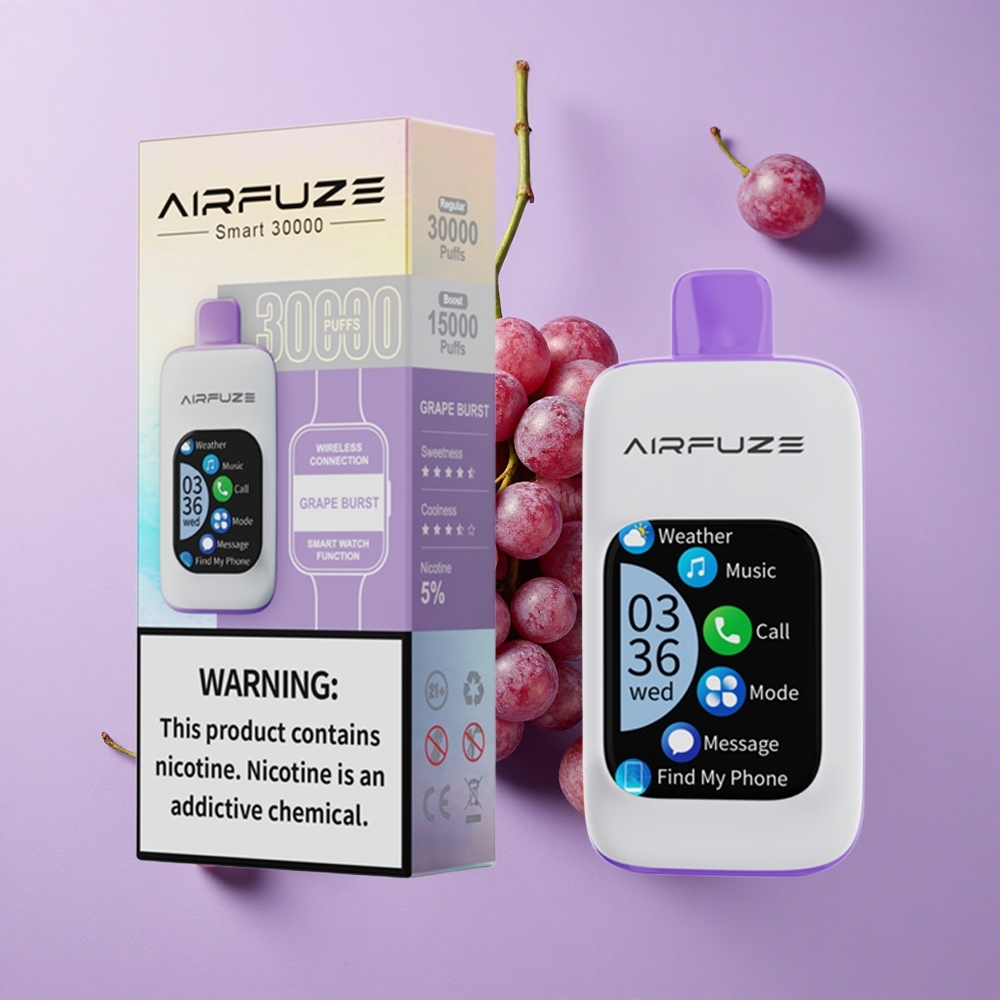 Rafale de Raisin AirFuze Smart 30000 Puffs 5% Nicotine vente en gros Suisse