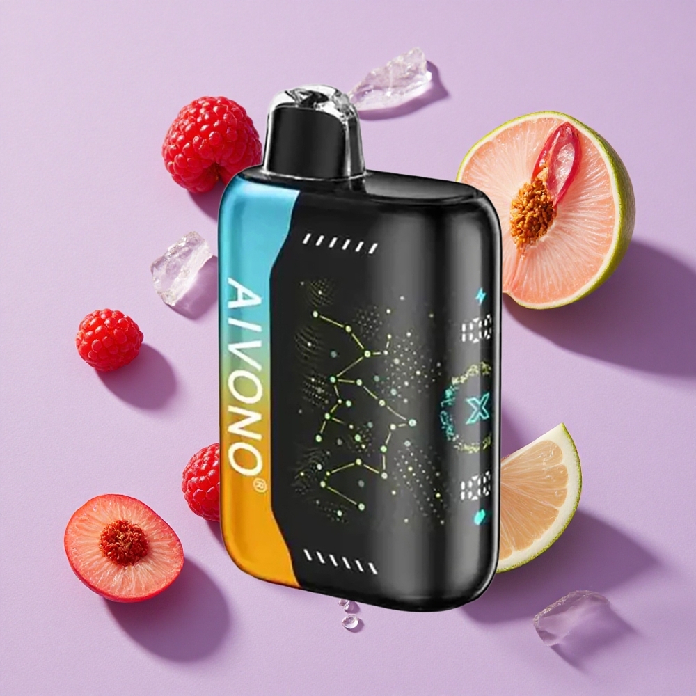Framboise Pêche Citron Aivono Aim Boom 25000 Puffs 28ml 650mAh vente en gros Suisse