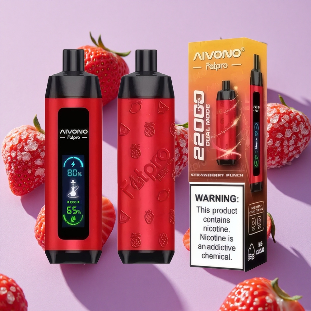 Fraise Punch Aivono Aim Fatpro 22000 Puffs 28ml 0.6ohm vente en gros Suisse