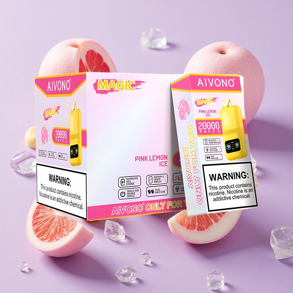 Citron Rose Glacé Aivono Aim Magic 20000 Puffs 26ml Double Mesh vente en gros Suisse