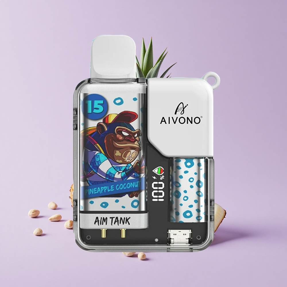 Ananas Noix de Coco Aivono Aim Tank 9500 Puffs 18ml 650mAh vente en gros Suisse
