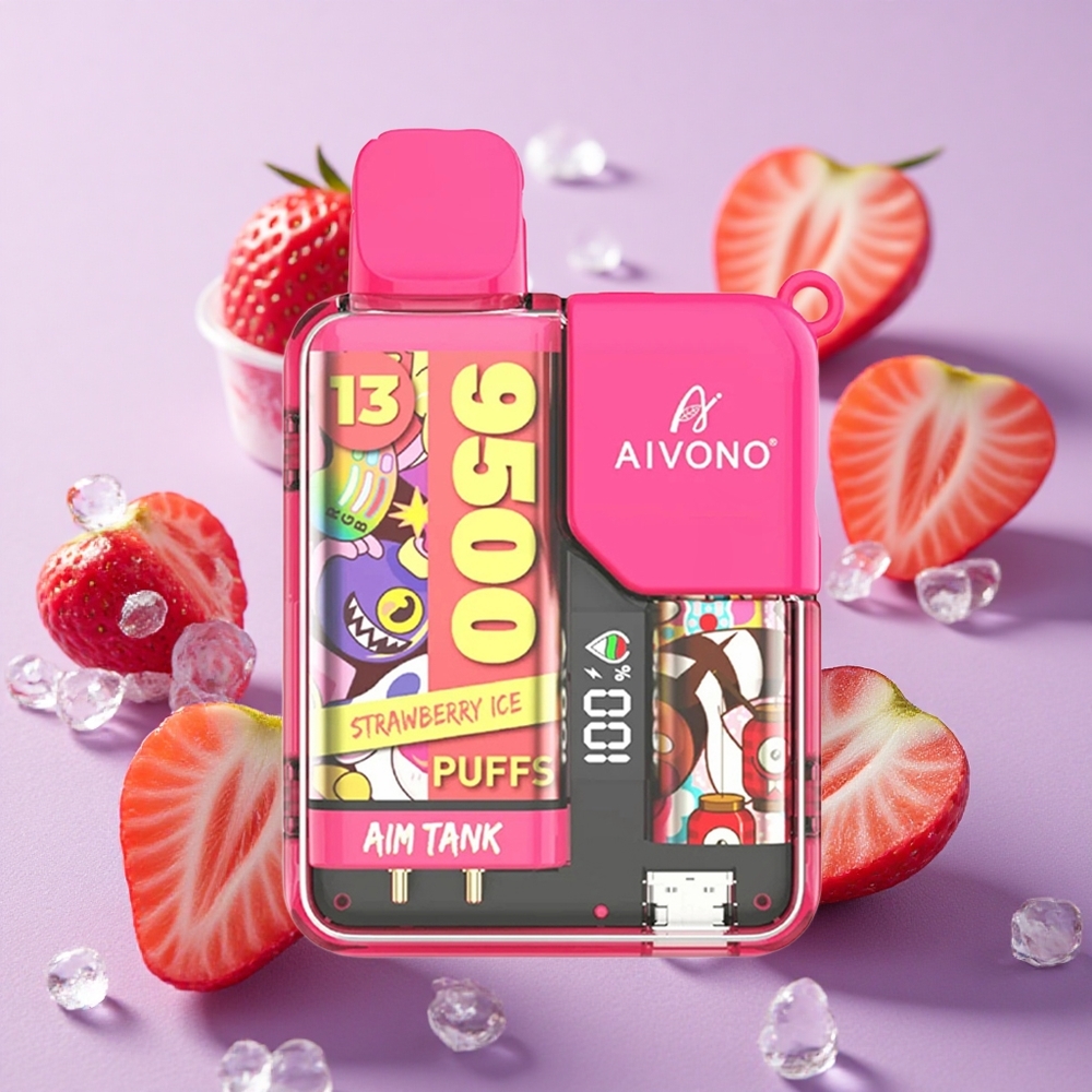 Fraise Glacée Aivono Aim Tank 9500 Puffs 18ml 650mAh vente en gros Suisse