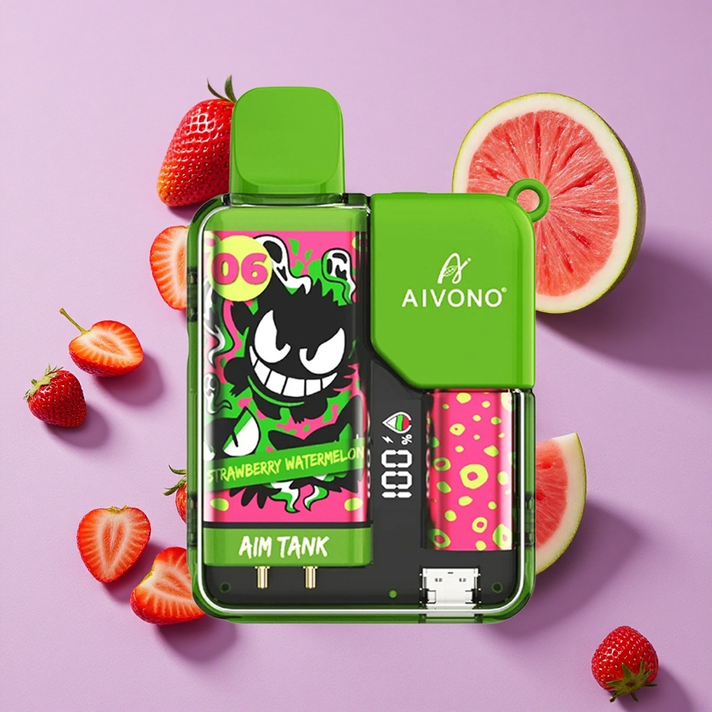 Fraise Pastèque Aivono Aim Tank 9500 Puffs 18ml 650mAh vente en gros Suisse