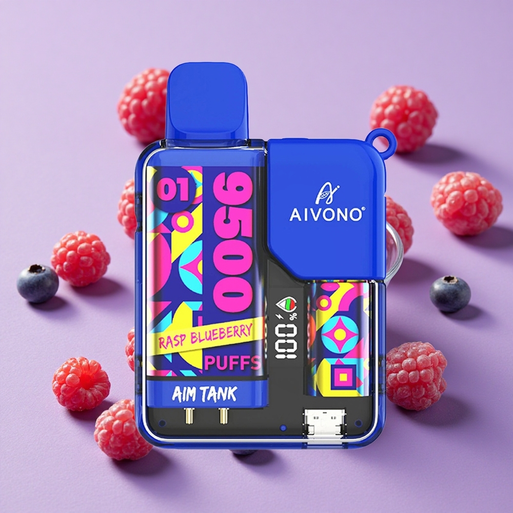 Framboise Myrtille Aivono Aim Tank 9500 Puffs 18ml 650mAh vente en gros Suisse