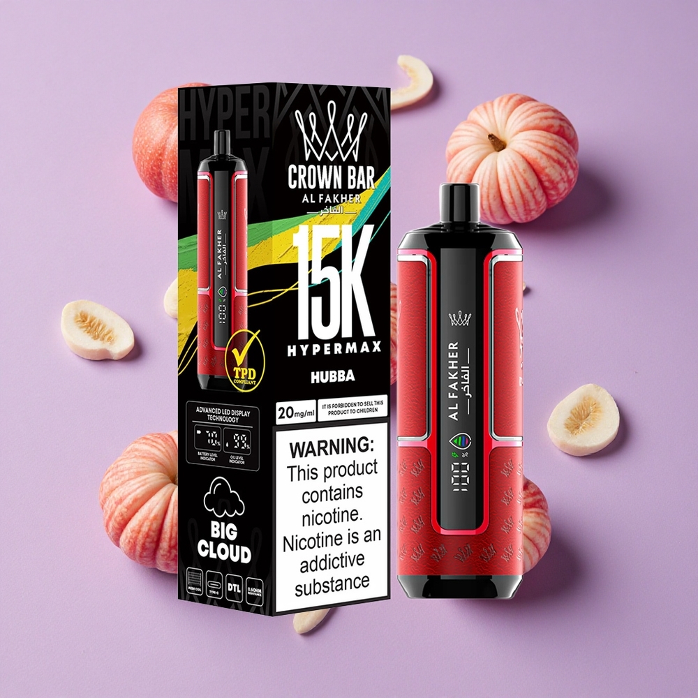Al Fakher Crown Bar Hypermax 15K 22ml Compact vente en gros Suisse