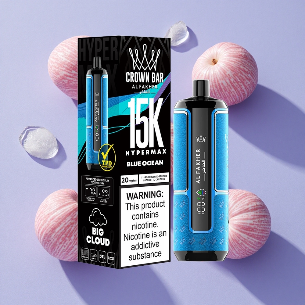 Océan Bleu Al Fakher Crown Bar 15K Hypermax 15 000 Puffs 22ml vente en gros Suisse
