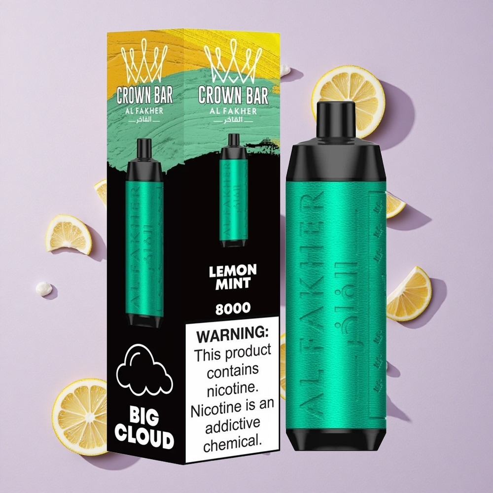 Citron Menthe Al Fakher Crown Bar 8000 18ml 600mah vente en gros Suisse