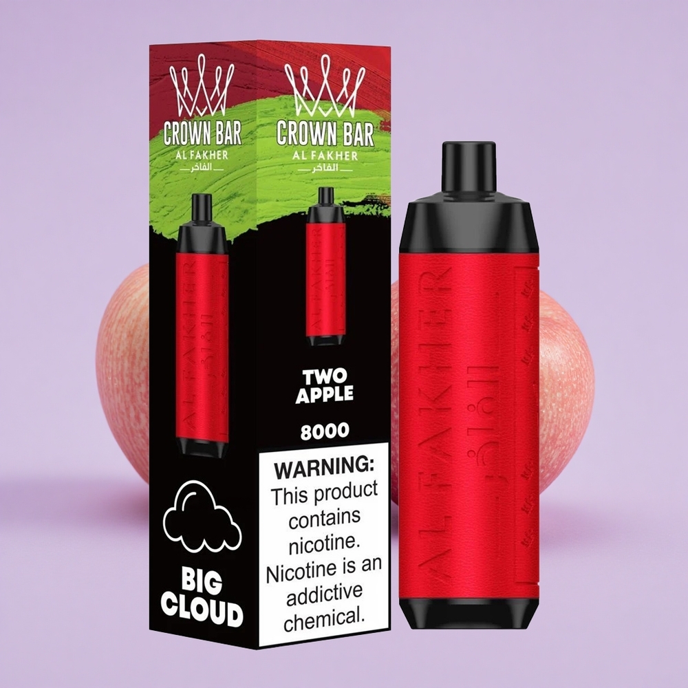 Deux Pommes Al Fakher Crown Bar 8000 Puffs Compact Et Élégant vente en gros Suisse