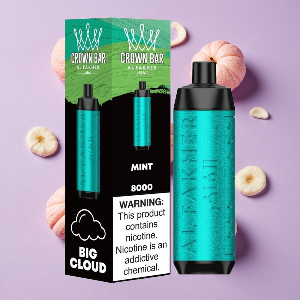 Menthe Al Fakher Crown Bar 8000 Puffs 18ml e-Liquide vente en gros Suisse