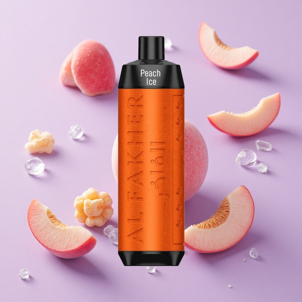 Pêche Glacée Al Fakher Crown Bar 8000 Puffs Résistance 0.6 ohm vente en gros Suisse