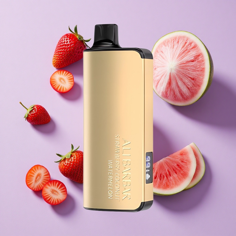 Fraise Noix de Coco Pastèque Alibarbar Ingot 9000 Puffs 22ml 2350mAh vente en gros Suisse