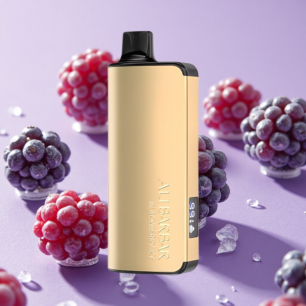 Mûre Glacée Alibarbar Ingot 9000 Puffs 22ml 2350mAh vente en gros Suisse