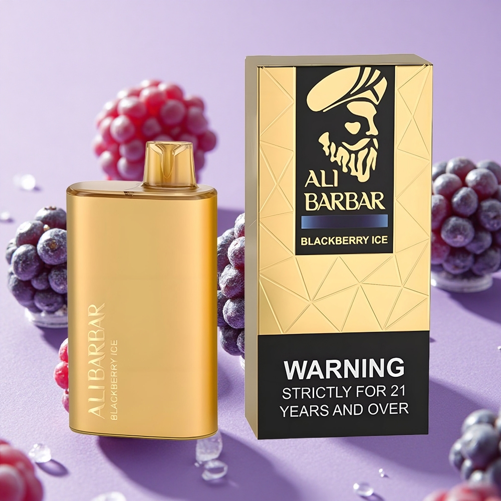 Mûre Glacée Alibarbar Rich 8000 Puffs 20ml 2000mAh vente en gros Suisse