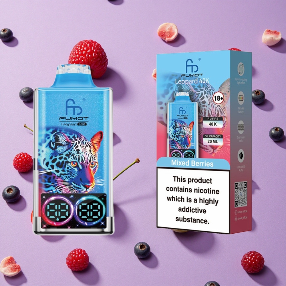 Baies Mixtes Fumot Léopard 40000 Puffs 700mAh Dual Mesh vente en gros Suisse