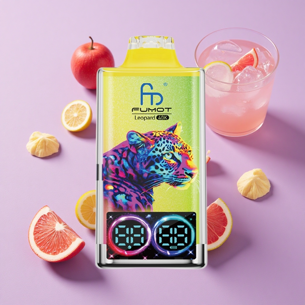Citronnade Rose Fumot Leopard 40K Puffs 700mAh Dual Mesh vente en gros Suisse