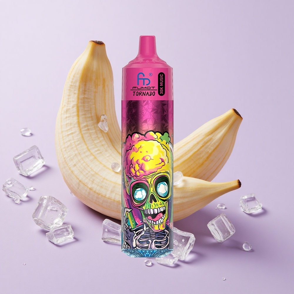 Banane Glacée Fumot RandM Tornado 30000 Puffs 30mL 2%/5% de nicotine vente en gros Suisse