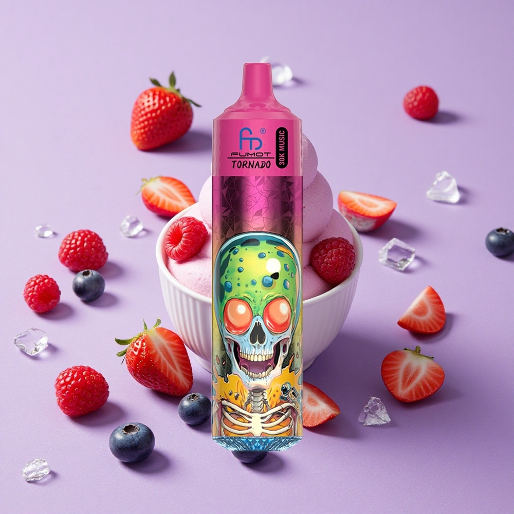 Myrtille Fraise Framboise Glace Fumot RandM Tornado 30000 Puffs 30mL 2%/5% de nicotine vente en gros Suisse
