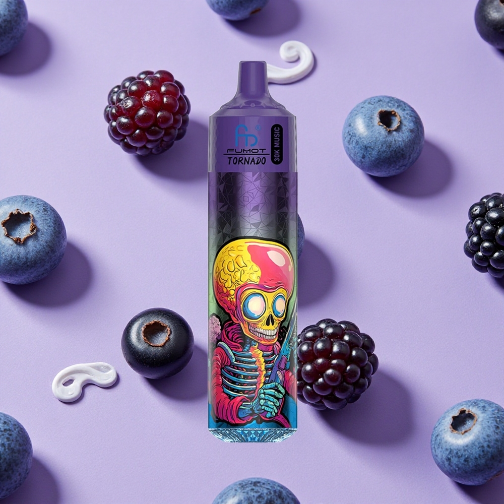 Myrtille Mûre Fumot RandM Tornado 30000 Puffs 30mL 2%/5% de nicotine vente en gros Suisse