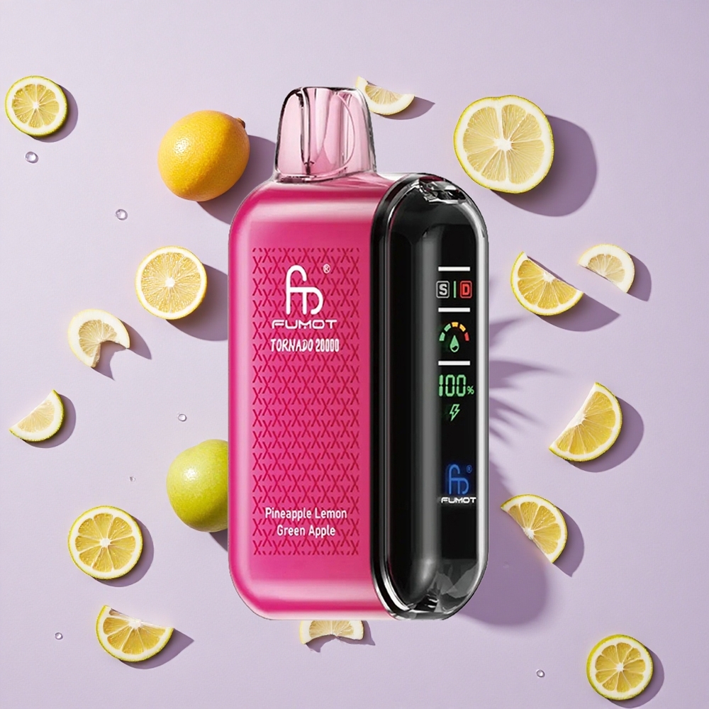 Ananas Citron Pomme Verte Fumot Tornado 20000 Puffs 20ml 850mAh vente en gros Suisse