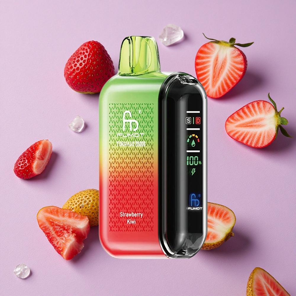 Fraise Kiwi Fumot Tornado 20000 Puffs 20ml Double Mesh vente en gros Suisse