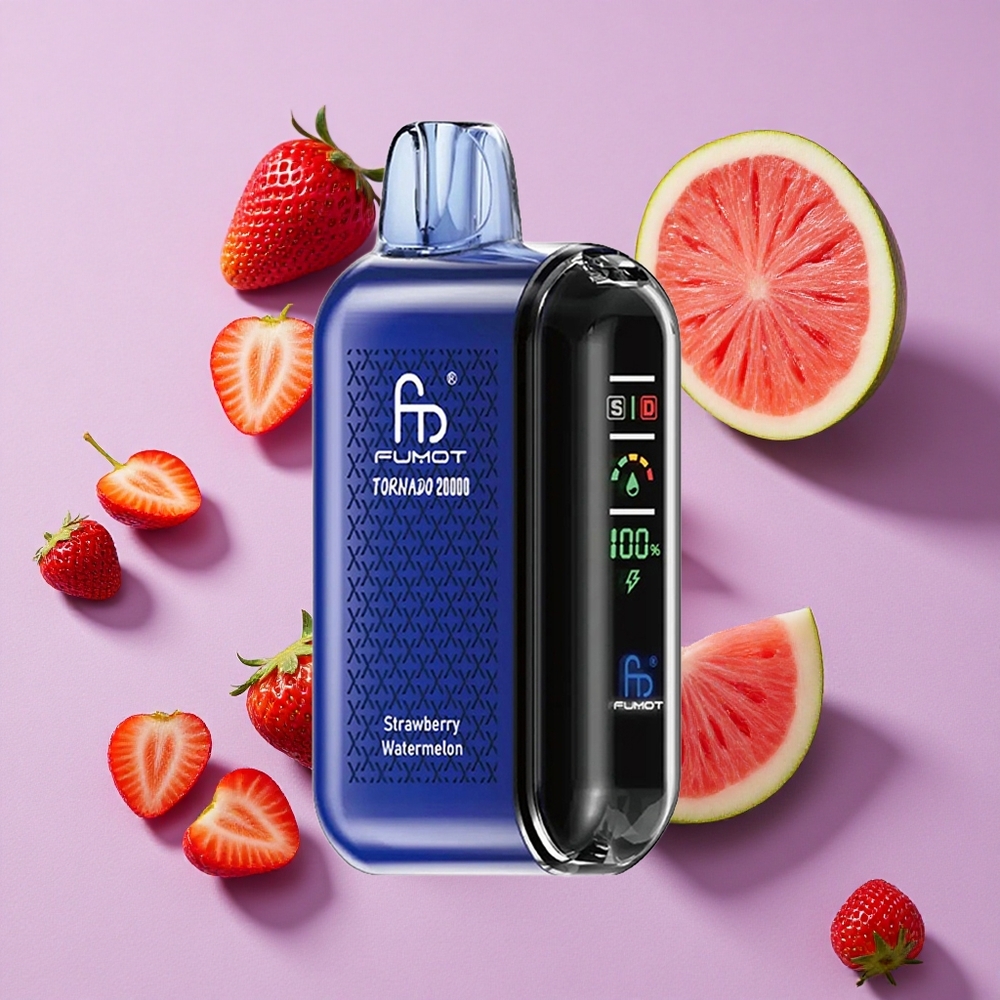 Fraise Pastèque Fumot Tornado 20000 Puffs 20ml Double Mesh vente en gros Suisse