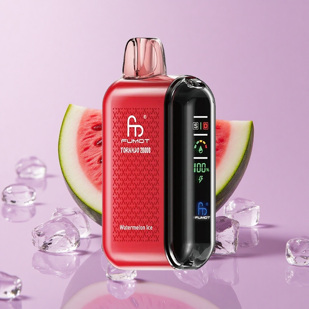 Pastèque Glacée Fumot Tornado 20000 Puffs 20ml Double Mesh vente en gros Suisse