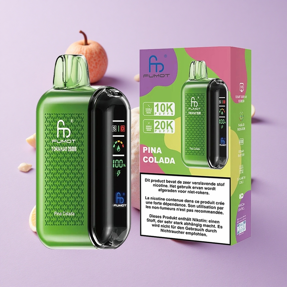 Pina Colada Fumot Tornado 20000 Puffs 20ml Dual Mesh vente en gros Suisse