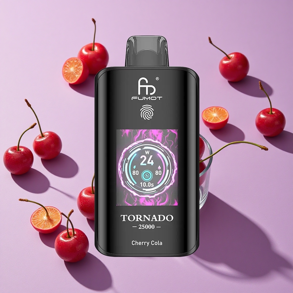 Cerise Cola Fumot Tornado 25000 Puffs 20ml 700mAh vente en gros Suisse