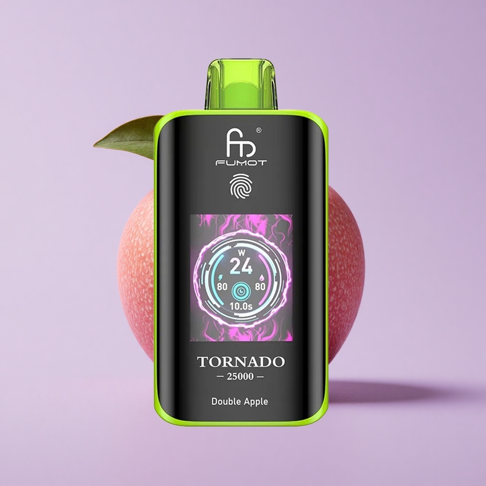 Double Pomme Fumot Tornado 25000 Puffs HD Ecran 20ml vente en gros Suisse