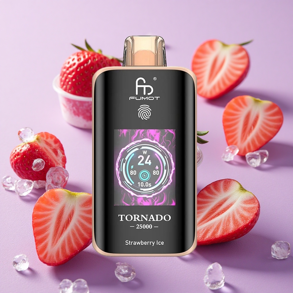 Fraise Glacée Fumot Tornado 25000 Puffs 20ml 0% 2% 3% 5% Nicotine vente en gros Suisse