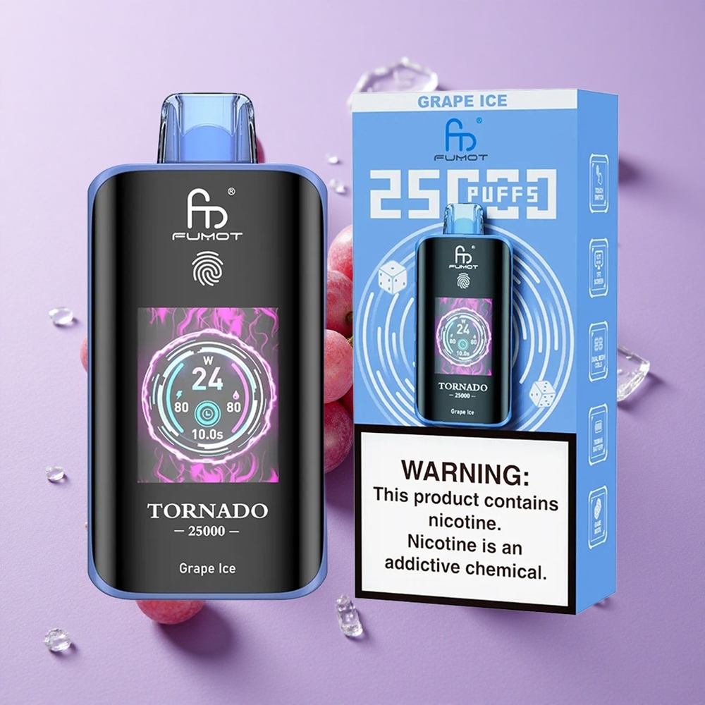Glace Raisin Fumot Tornado 25000 Puffs 20ml 0% 2% 3% 5% Nicotine vente en gros Suisse